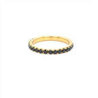 18ct Yellow Gold Black Diamond Ring