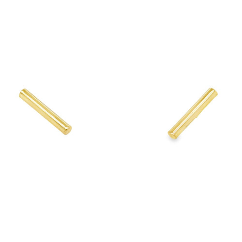 18ct Yellow Gold 'Bar' Earrings