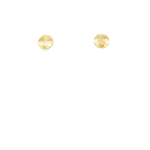 18ct Yellow Gold 'Disc' Studs