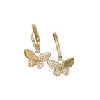 18ct Yellow Gold 'Butterfly' Diamond Earrings