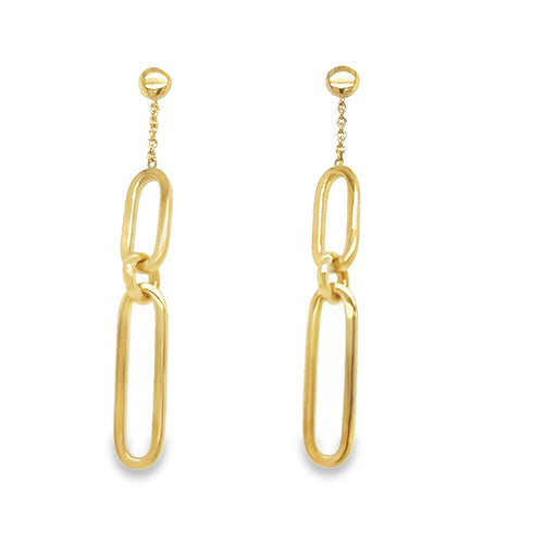 18ct Yellow Gold 'Link' Earrings